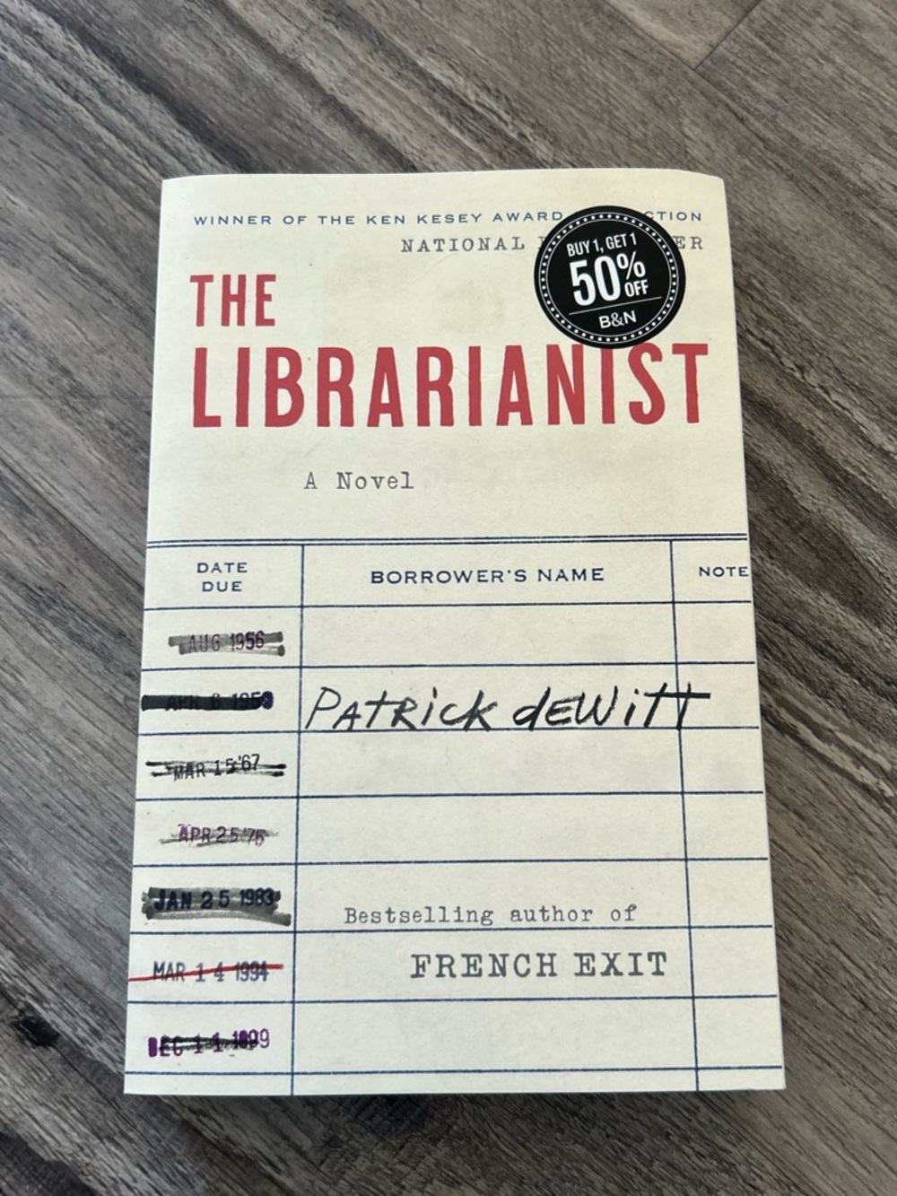 ‘The Librarianist’ Patrick Dewitt Fiction Novel/Book